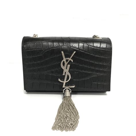 ysl purses black|ysl black purse with tassel.